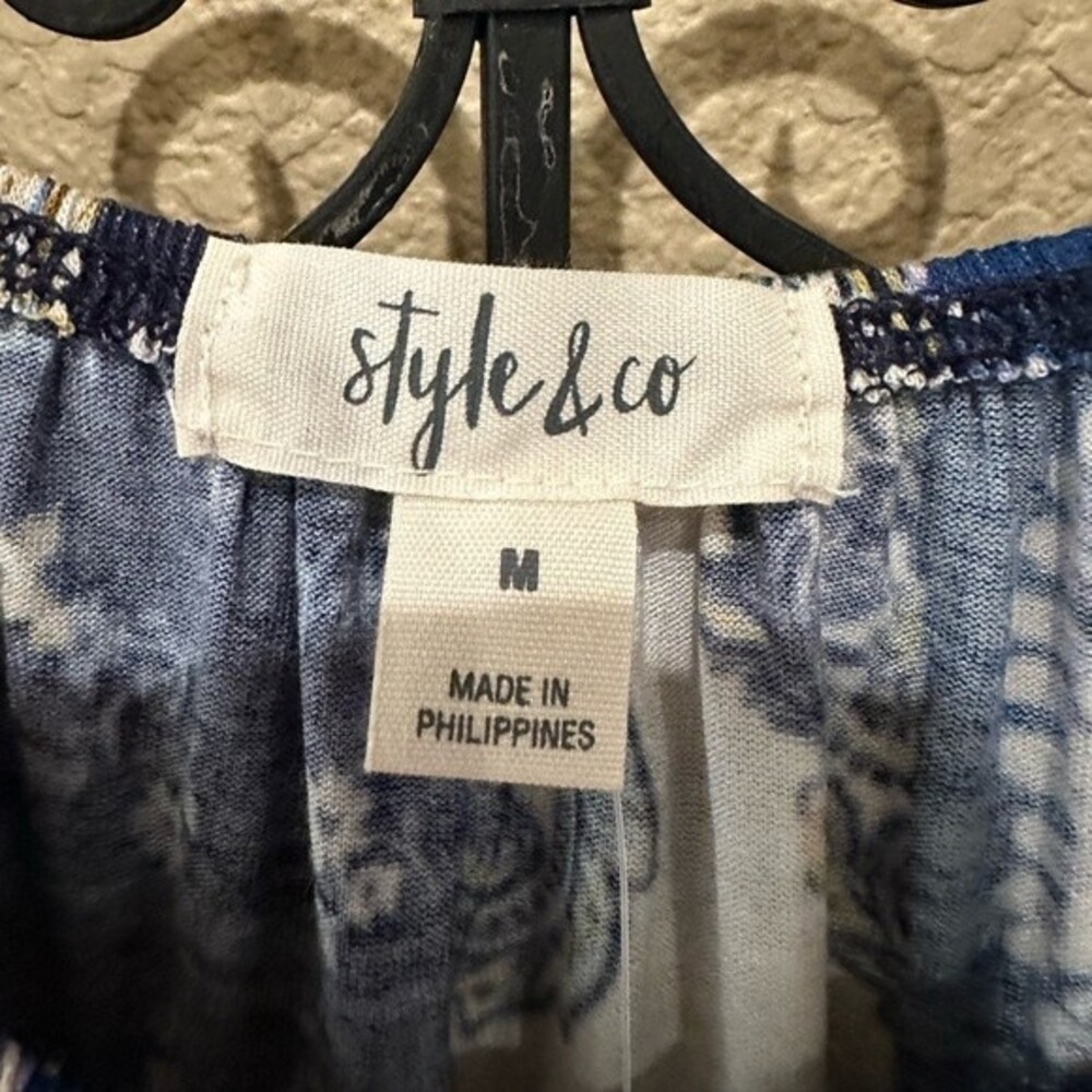 Style & Co women’s patchwork top - Picture 5 of 6